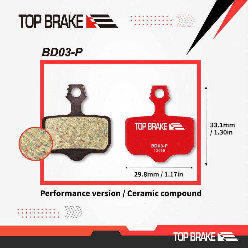 Top Brake وسادات فرامل قرص الفرامل العلوية لـ Sram Level T، TL، Level Ultimate B1، Avid Elixir 1 3 5 7 9 R ER CR Mag Sram XX، X0، XXWC DB1،3،5 - Image 5